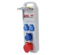 Walfront Boîte de Sortie électrique Industrielle Boîte à Douille de Distribution D'extérieur Portable Portable avec Poignée 490x140x90 Mm pour L'usine de Chantier
