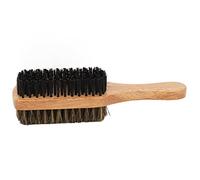 Walfront Brosse à Cheveux Double Face pour Hommes, Brosse à Barbe, Manche en Caoutchouc et Bois, épingles en Nylon Ferme, Soin du Cuir Chevelu, Démêlante