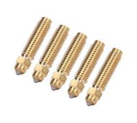 Walfront Buse de Remplacement Bimétallique pour Imprimante 3D Carbon, Laiton et Acier Inoxydable, Buse de Haute Précision de 0,6 Mm pour une de Filament Polyvalente