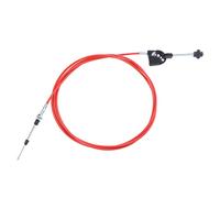 Walfront Câble D'accélérateur Manuel pour Excavatrice, Contrôle Direct, Réponse Plus Rapide de L'accélérateur, Tube en PU à Joint en Acier Inoxydable, Longueur de 5 M, pour