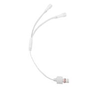 Walfront Câble Rallonge Séparateur en Y pour Lumière Extérieure IP68 | PVC Silicone, Étanchéité IP68, Câblage 22AWG, Connecteur 3 Broches, Compatible avec Govee H705A H705B H705C, Éclairage