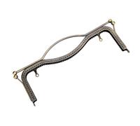 Walfront Cadre carré de Fermoir de Sac à Main en Fer, Poignée de Sac à Main en Fer de qualité Supérieure, Accès Facile pour les Projets de Bricolage, Parfait pour les Pochettes et les Portefeuilles