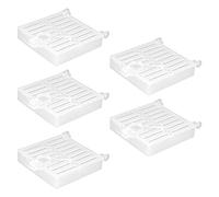 Walfront Cage de Capture de Reine des Abeilles en Plastique, Outil de Transport pour l'élevage des Reines, 8 X 7 X 1,5 Cm, Cage de Transport Légère et Multifonctionnelle pour la Gestion des Ruches