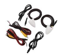 WALFRONT Caméra d'angle Mort de Voiture, Mini Caméra de Vue Latérale avec Vision Nocturne, Angle de 80 Degrés, Parfaite pour Toutes Les Conditions Météorologiques et Utilisation Universelle du