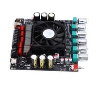 Walfront Carte D'amplificateur Audio Numérique 2.1 Canal 200Wx2 + 400W Amp avec Une Protection de Court-Circuit de Réglage de Tangage Bas à Haute