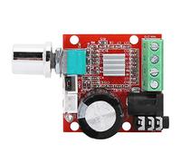 Walfront Carte d'Amplificateur Mini Module de Potentiomètre de Volume Audio Stéréo Numérique PAM8610 DC 8V-12V pour Amplificateurs Audio de Bureau Haut-parleurs