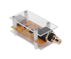 Walfront Carte Son USB Convertisseur Audio USB vers Coaxial pour Ordinateur Personnel et Smartphone, Sortie Coaxiale Numérique, Oscillateur Actif, Compatible avec Music, Spotify, Youtube, etc