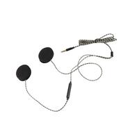 Walfront Casque Casque Musique Haut-Parleur Haute fidélité, Matériau ABS, Pas d'Appel Mains Libres, Prise 3.5mm pour Moto et Appel