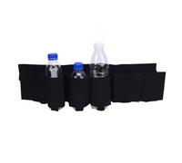 Walfront Ceinture à Bière en Tissu Oxford, Lot de 6 Supports de Taille Réglables pour Bouteilles et Canettes, Conception étanche pour Le Camping, la Randonnée, Les Fêtes, Les Activités