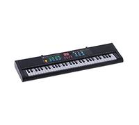 Walfront Clavier Piano Plastique 61 Touches Instrument Numérique Électrique pour Enfants avec Microphone Connexion USB 16 Tonalités 6 Rythmes Volume Réglable pour 3 à 8 Ans
