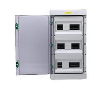 Walfront Coffret de Distribution électrique, Disjoncteur, Boîtier électrique, Protection en Plastique ABS, étanche à la Pluie et à L'eau, avec Couvercle Transparent, pour une Utilisation
