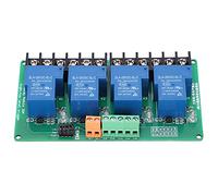 WALFRONT Composant électronique PLC Module de Contrôle Automatique Circuit Relais Haut Bas Niveau 4 Canaux, Commutateur de Relais LED, Isolation Optocoupleur, Carte PCB Double Face, Automatisation