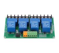 WALFRONT Composant électronique PLC Module de Contrôle Automatique Circuit Relais Haut Bas Niveau 4 Canaux, Commutateur de Relais LED, Isolation Optocoupleur, Carte PCB Double Face, Automatisation