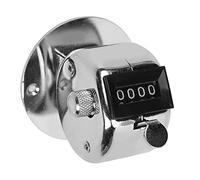 Walfront Compteur Manuel en Acier Inoxydable, Compteur à 4 Chiffres, Réinitialisation Manuelle, Numéro Mécanique, Taille de Poche pour Le, Le Baseball, la Pêche, Le Tricot, Le Comptage des Foules