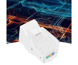 Walfront Connecteur à 4 Cœurs du Module CAT3 RJ11, Matériau ABS Durable, Idéal pour l'ingénierie des Réseaux et la Transmission du Signal
