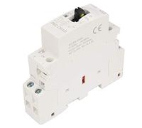 Walfront Contacteur Modulaire Rail DIN 2P 25A 220V 50Hz Commande Manuelle | Contacteur Manuel Automatique, 2NO 2NC en Option, Boîtier IP20, Bruit Inférieur à 15 DB, Boîtes Domestiques, Appareillage