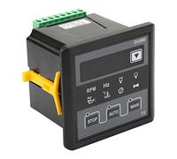 Walfront Contrôleur de Générateur DC20D, Panneau de Commande d'arrêt et de Démarrage Automatique avec Affichage LED, Protection Complète pour Générateurs et Moteurs