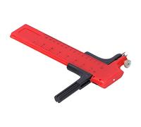 Walfront Coupe-boussole, Outil de Coupe Antidérapant avec Règle, Facile à Utiliser, Coupe-cercle Portable pour Papier, Film, Caoutchouc, Artisanat et Artisanat
