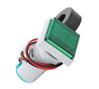 Walfront Courant de Tension Compteur de Fréquence, Affichage LED, multifonctionnalité AC60-500V pour les Tests électriques Monophasés (GREEN)