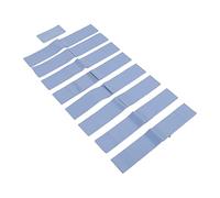 Walfront Coussin Thermique Thermique de 50 Pièces Coussin Thermique Réutilisable 1.2X1.2X0.06 Pouces Coussin Thermique en Silicone pour Tableaux de Commande Moteur électronique CPU GPU