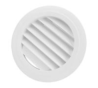 Walfront Couvercle de Grille D'aération Rond de 6 Pouces, Couvercle de Grille D'aération Rond de 150 Mm, Support Mural au Plafond en ABS, de à Persiennes Inclinées pour