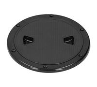 Walfront Couvercle de Trappe d'inspection de Plaque de Pont de Bateau de 6 Pouces, Panneau d'accès Durable Antidérapant en Plastique ABS pour Le Remplacement de Pont Marin