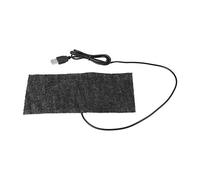 USB 5V Tapis Chauffant en Fibre de Carbone, Couverture Chaude de Tapis de Souris Réchauffeur de Main 20 × 10 cm (Noir)
