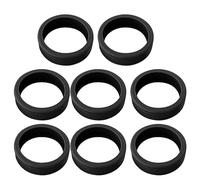 Walfront Couvre-Roues de Valise à Bagages 8 Pièces, Protection de Boîtier de Chariot en Silicone Absorbant Les Chocs, Protecteurs de Sol Antibruit pour Sacs de Voyage et Meubles (Black)