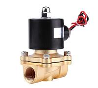 Walfront DC 12V 1/2" Electrovanne NC Normalement Fermée Valve Électrique Électromagnétique en Alliage de Zinc pour Eau Gaz
