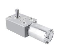 Walfront DC 12V Moteur Electrique de Réduction Réversible Turbine à Couple Elevé Boîte à Engrenages à Vis sans Fin pour les Fenêtres, les Ouvre-portes et d’Autres Occasions.(5RPM)