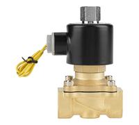 Walfront DC 12V Open Normalement en Laiton électrique Solénoïde, Agissant Direct pour le Gaz d'air d'eau, Conception Compacte pour le Contrôle Automatique