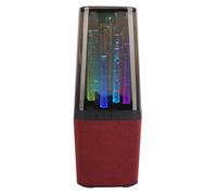 Walfront Desktop Wireless Speaker, 5W Driver (Rouge) | Connectivité Bluetooth 5.2, effets d\'éclairage RVB, lecture USB AUX, batterie 1200 mAh, utilisation en extérieur en voyage
