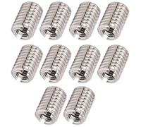 Walfront Écrou de Réparation de Filetage en Acier Inoxydable M5 M8 12MM, Fixation Durable pour l'électronique Automobile d'aviation 10 Pièces