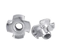 Walfront Ecrous en T 4 Griffes en Acier Zingué pour Travail du Bois Meubles (M8x30pcs)
