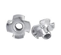 Walfront Ecrous en T à 4 Griffes en Acier Zingué pour Travail du Bois Meubles M3/M4/M5/M6/M8(M8x30pcs)