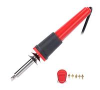 Walfront Ensemble de Fer à Souder électrique Portable, Stylo à Bois 40 W avec Plusieurs Pointes, Petit Fer Souder pour Pyrogravure, Sculpture sur Bois, Cuir, Gourde (Prise européenne AC230V)