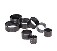 Walfront Ensemble de Matrices de DéCoupe du Cuir, 8 Pièces, Outil de Poinçonnage de Coupe Rond en Acier allié 25mm à 60mm pour l'artisanat d'articles en Cuir