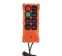 Walfront Ensemble de Télécommande Industrielle sans Fil, Portée de 100 M | Télécommande Industrielle étanche à la Poussière et à L'eau, émetteur Récepteur à 8 Boutons pour Palan, Grue, Interrupteur