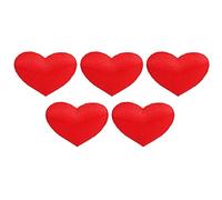 WALFRONT Éponge Cosmétique Sponge en Forme de Cœur 500pcs / Sac Mariage Supply Decor Decor Decoration Decoration Mariage Anniversary Party Soft Cosmetic Sponge avec (2,1 cm Big Red 500 pièces/pack)