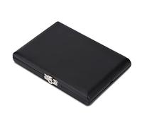 Walfront Étui à Roseaux de Hautbois en Bois, Support élégant en Cuir PU, Rangement de 20 Anches, Design Compact pour Musiciens (Paquet de 12)