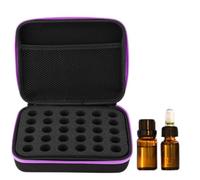 Walfront Étui de Transport d'huile Essentielle Universelle, Cuir EVA Premium, Grande capacité, Conception Antichoc pour Les Bouteilles de 5 ML, Parfaite pour Les Voyages et l'utilisation à