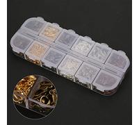 Walfront Fermoirs à Pince de Homard, Attaches de Collier et de Bracelet en Métal, Kits de Fabrication de Bijoux Faciles à Utiliser pour les Amateurs de Bricolage