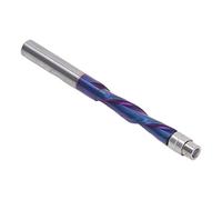 Walfront Fraise de Coupe en Spirale, Fraise en Carbure avec Roulement pour contreplaqué, Chêne, MDF et Bois Dur, Rainures Uniformes et Bords Propres