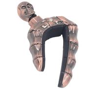 WALFRONT Guitare de Verrouillage avec Bouton de Crâne, Conception en Alliage de Zinc, Accessoire de Guitare Acoustique électrique pour Musiciens et Joueurs de ukulélé (Bronze)