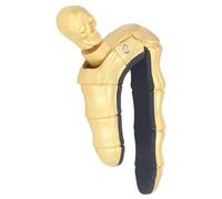 WALFRONT Guitare de Verrouillage avec Bouton de Crâne, Conception en Alliage de Zinc, Accessoire de Guitare Acoustique électrique pour Musiciens et Joueurs de ukulélé (GOLD)