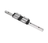 Walfront HGR15 Guides de Rail Linéaire de 300 Mm Rail de Glissière Linéaire en Acier avec un Bloc de Curseur HGH15CA 2PCS pour les Machines CNC, Machines Automatisées, Robots