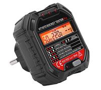 Walfront HT107D Testeur de Prise Testeur électrique 7 modes D'éclairage LED Écran LCD Détecteur de Tension Electroscope EU 90-250V
