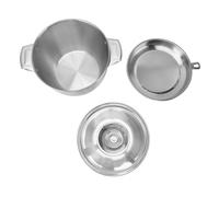 Walfront Huile en Acier Inoxydable Seeger - Pot 2,8 L de Spooköll Roulement avec un Réseau de Filtre Grande capacité