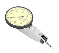Walfront Indicateur de Test à Cadran, Graduations de 0,01 Mm avec Sonde Rubis, Indicateur à Cadran à Montage en Queue d'aronde, Plage de 0,8 Mm, Sonde Réglable à 180 Degrés, Lunette 360 pour (2