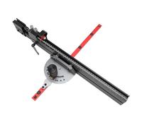 Walfront Jauge D'onglet de Scie à Table, Butée Rabattable Micro-réglable et Clôture Extensible avec Bouton de Réglage Zéro et 11 Angles Prédéfinis pour le Travail du Bois à Fente en T de